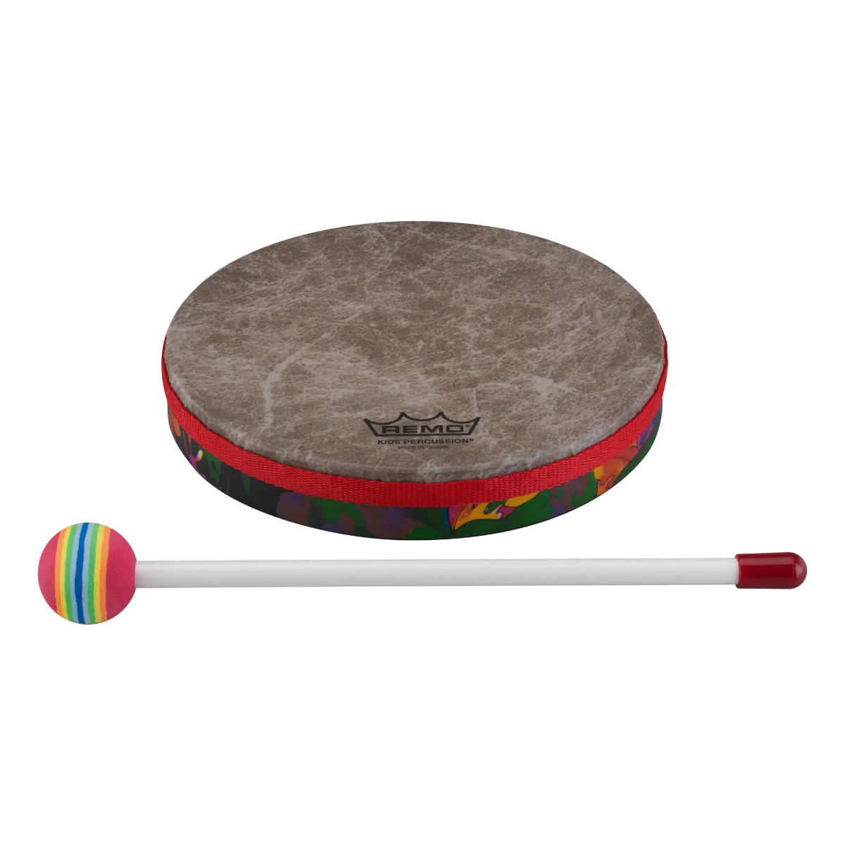Remo Kids Percussion 8" Frame Drum in Fabric Rain Forest