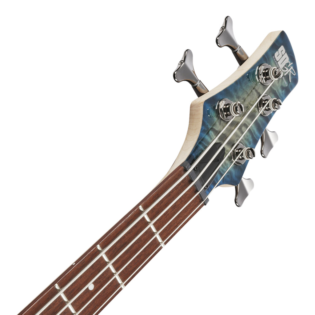 Ibanez SR400EQM Electric Bass in Stained Cosmic Blue Starburst