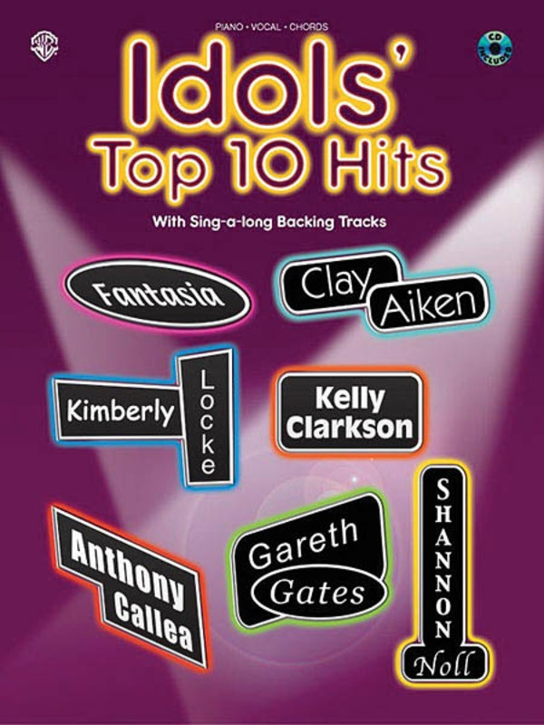 Idols' Top 10 Hits With Sing Along Backing Tracks PVG