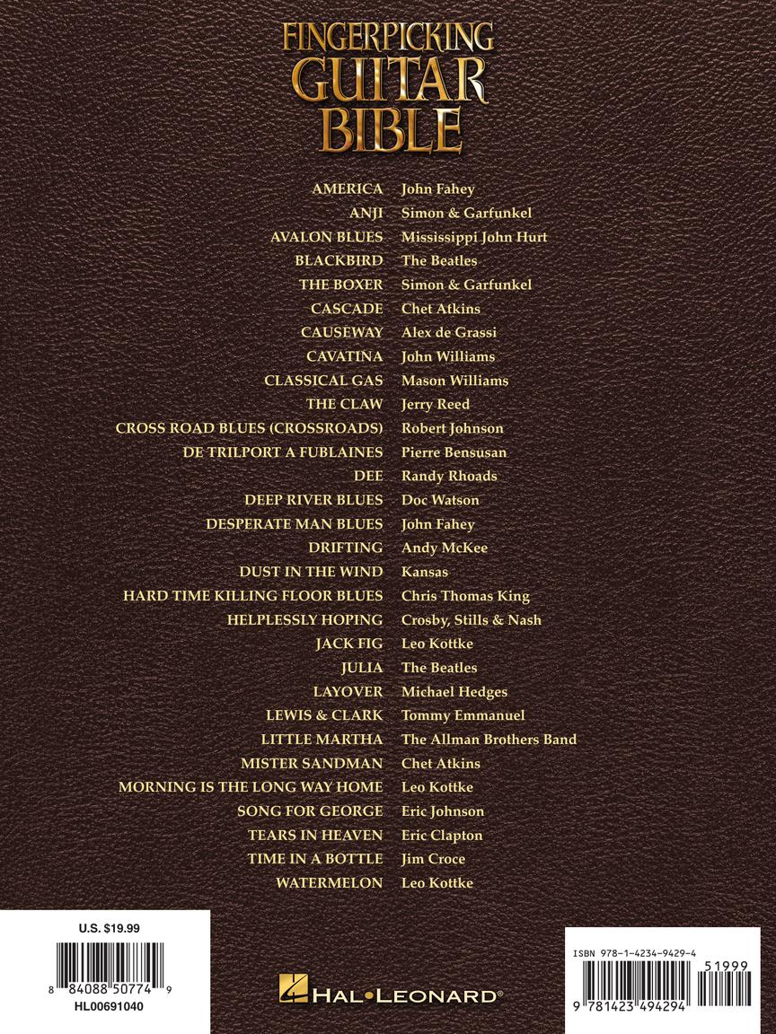 Fingerpicking Guitar Bible Guitar Recorded Version Softcover Tab