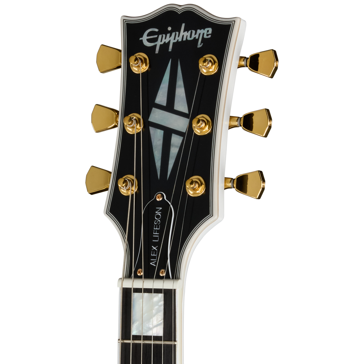 Epiphone IGC Alex Lifeson 1976 ES-355 Reissue Electric Guitar in Alpine White