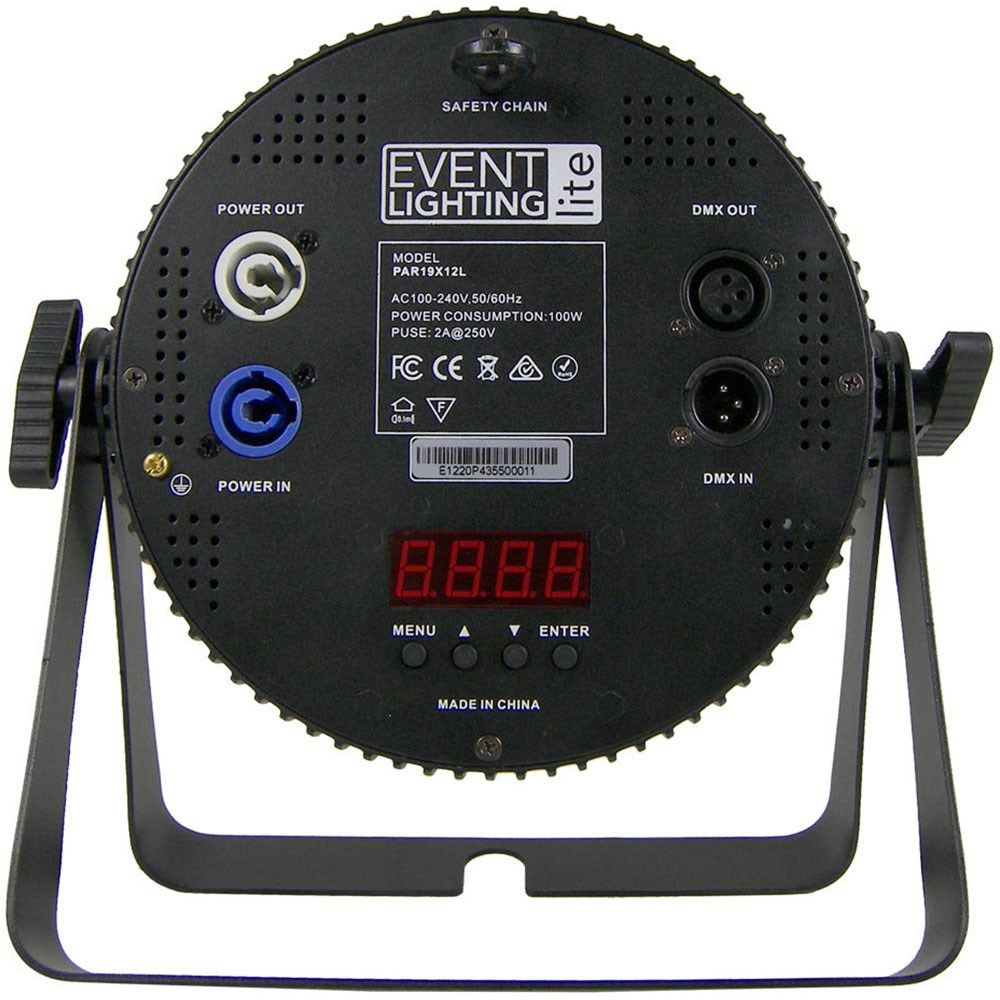 Event Lighting PAR19X12L - Indoor Lite Par with 19 x 12W RGBWAU LEDs