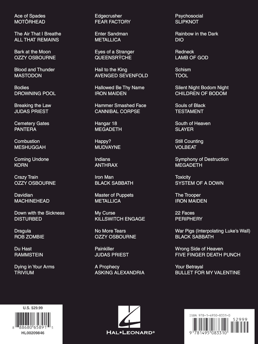Mammoth Metal Guitar Tab Anthology