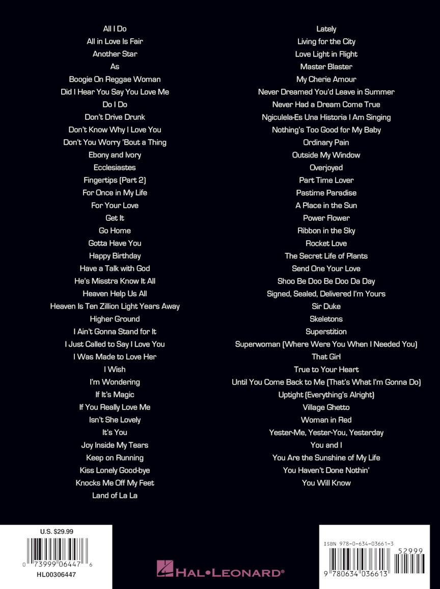 The Stevie Wonder Anthology PVG