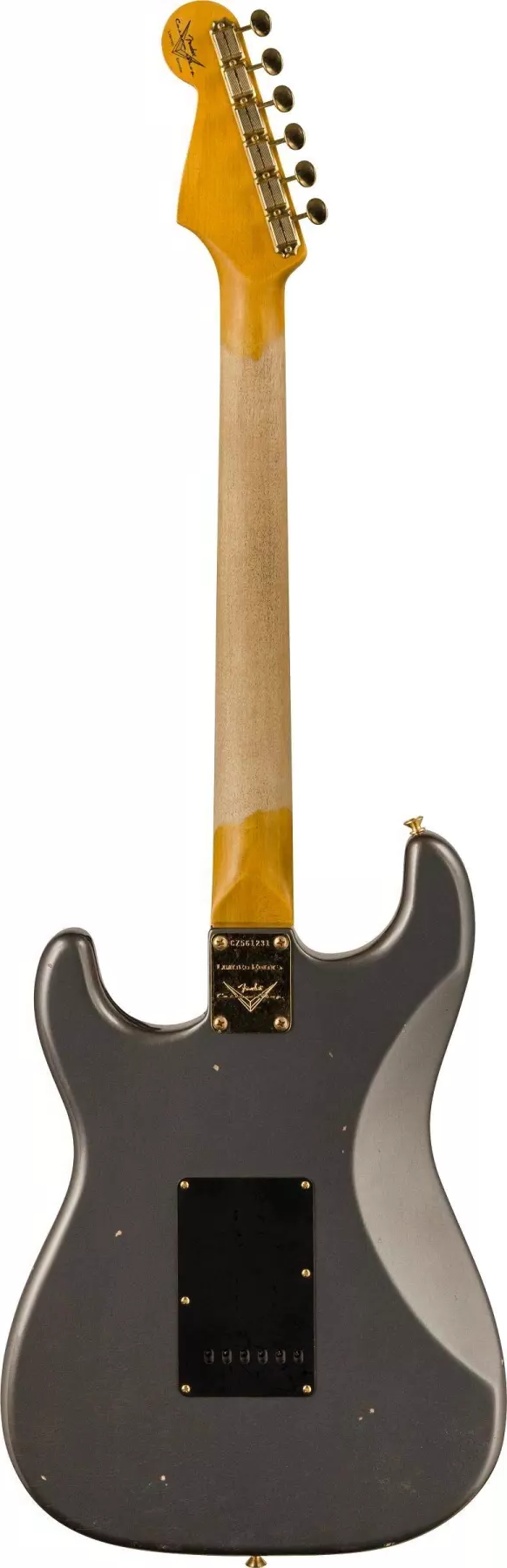 Fender Custom Shop Limited Edition 1965 Dual-Mag Stratocaster Journeyman Relic in Faded Aged Charcoal Frost Metallic