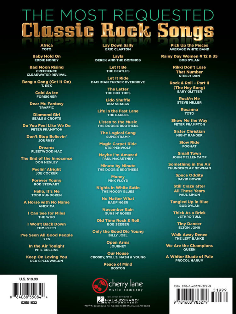 The Most Requested Classic Rock Songs PVG