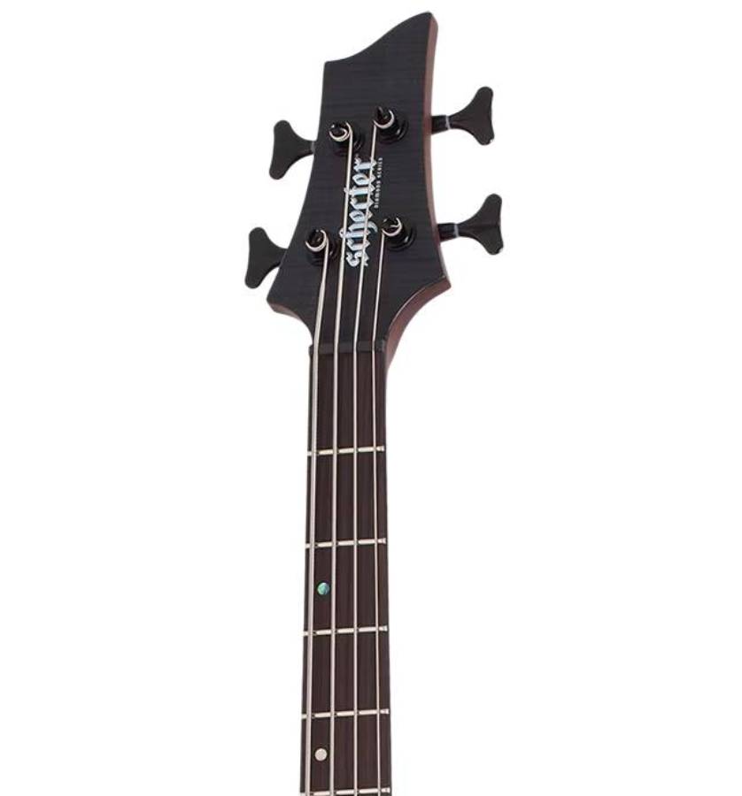 Schecter Charles Berthoud CB-4 Bass Guitar in See Thru Black Satin