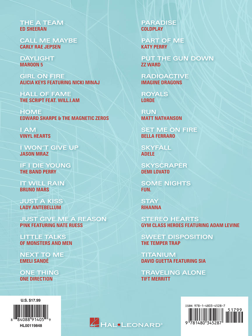Popular Sheet Music 30 Hits from 2010-2013 PVG