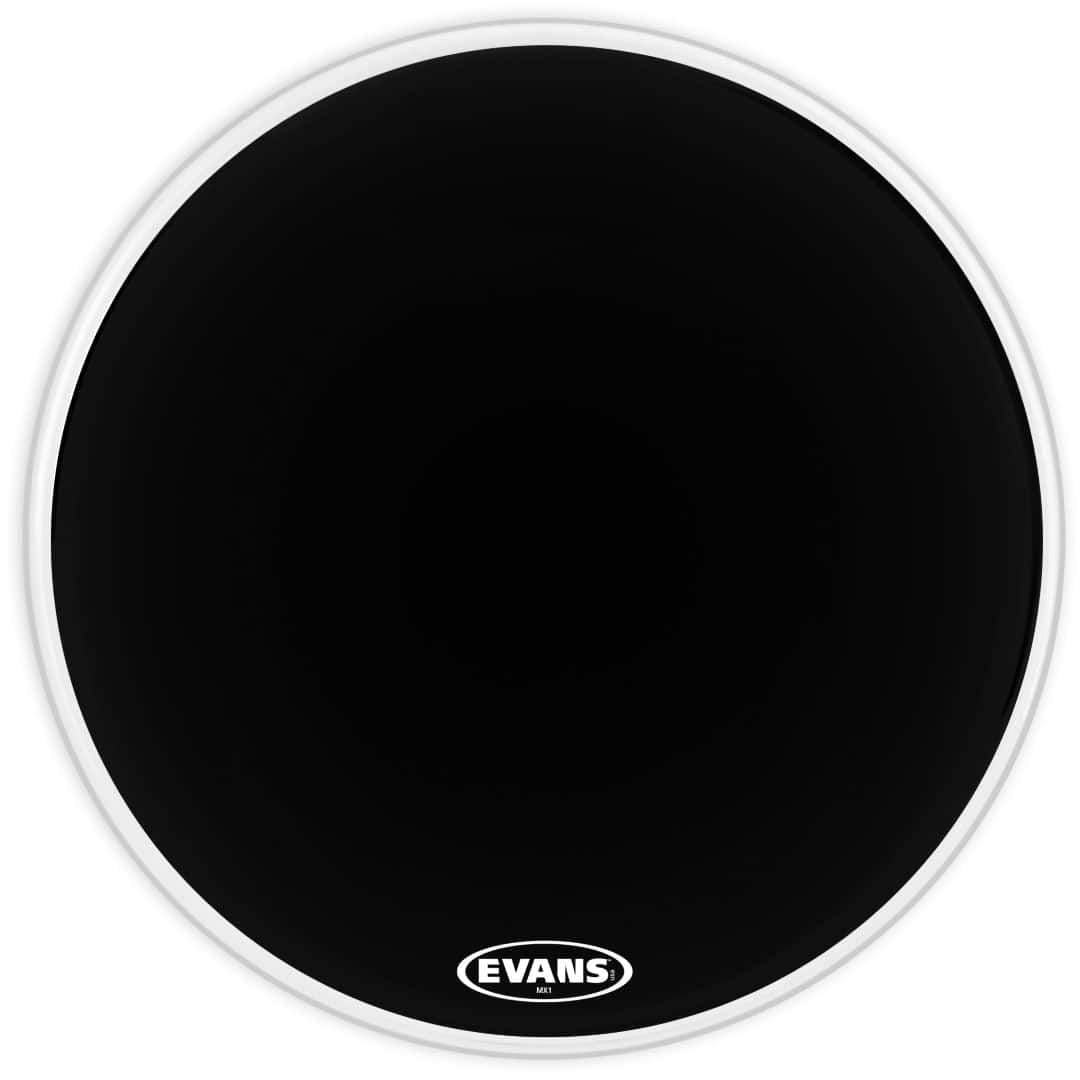 Evans MX1 Black Marching Bass 16" Drum Head
