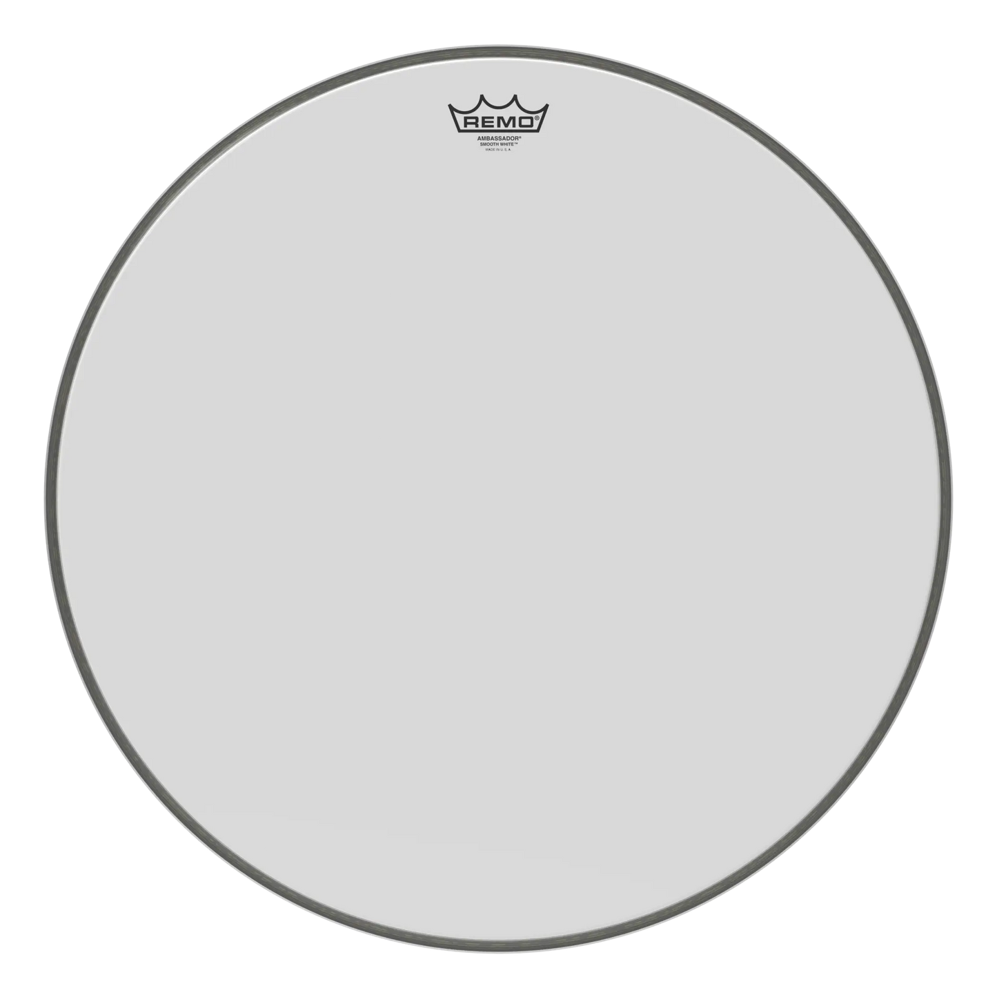 Remo 22" Ambassador Smooth White Bass Drumhead