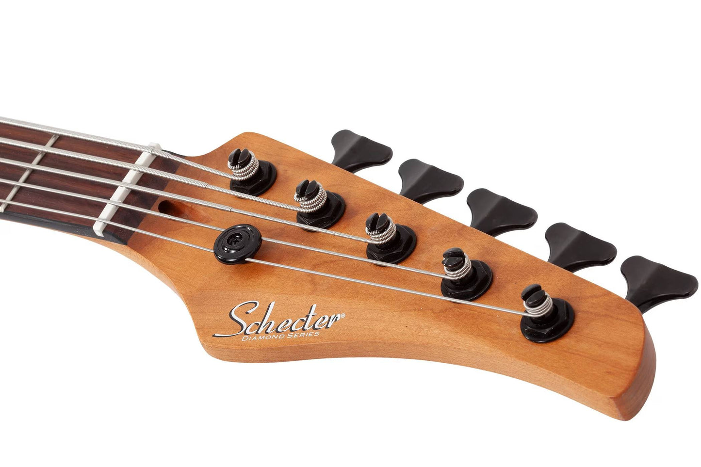Schecter C-5 Standard Bass Guitar in Tobacco Burl