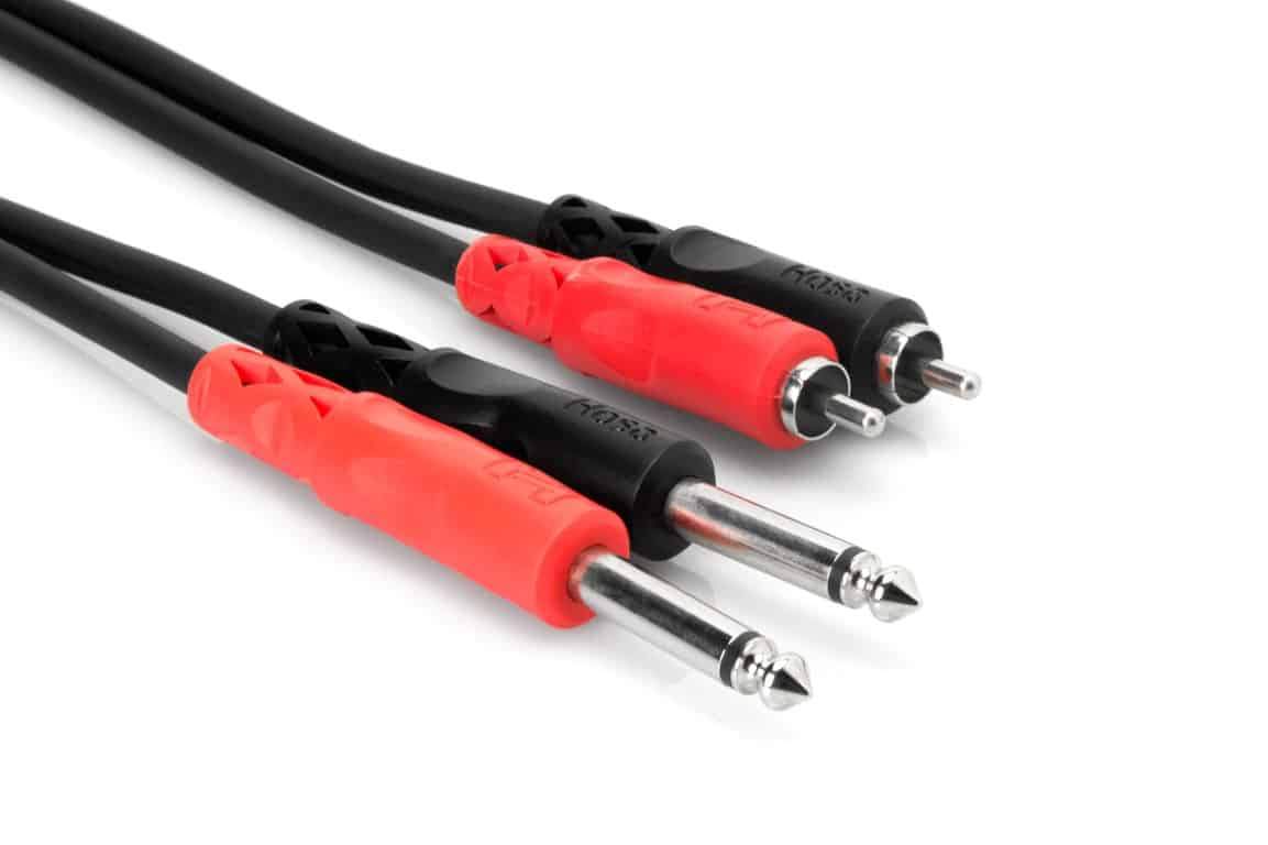 HOSA Stereo Interconnect Dual Cable 1/4" TS RCA