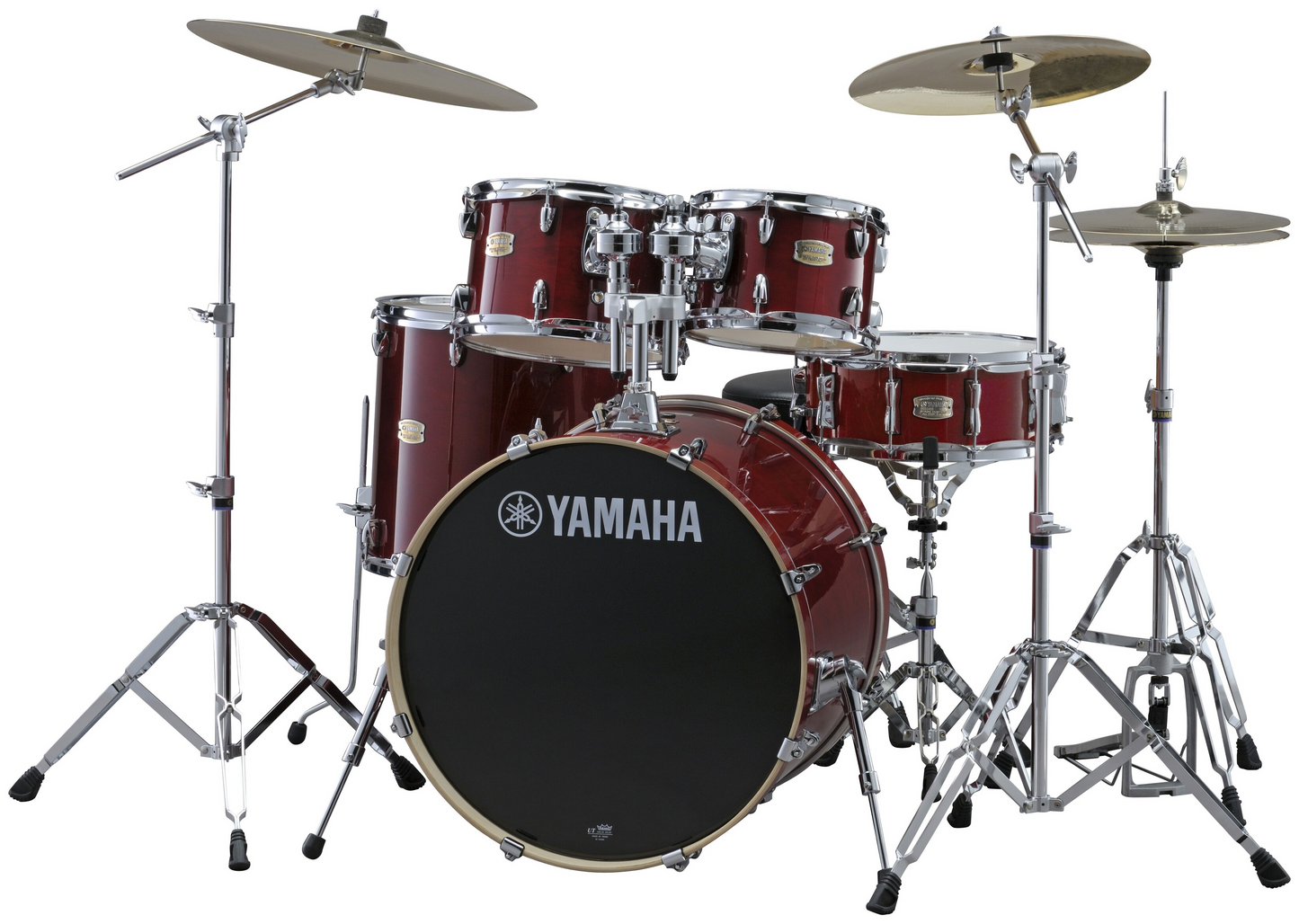 Yamaha Stage Custom Birch Euro 5-Piece Drum Kit in Cranberry Red Finish