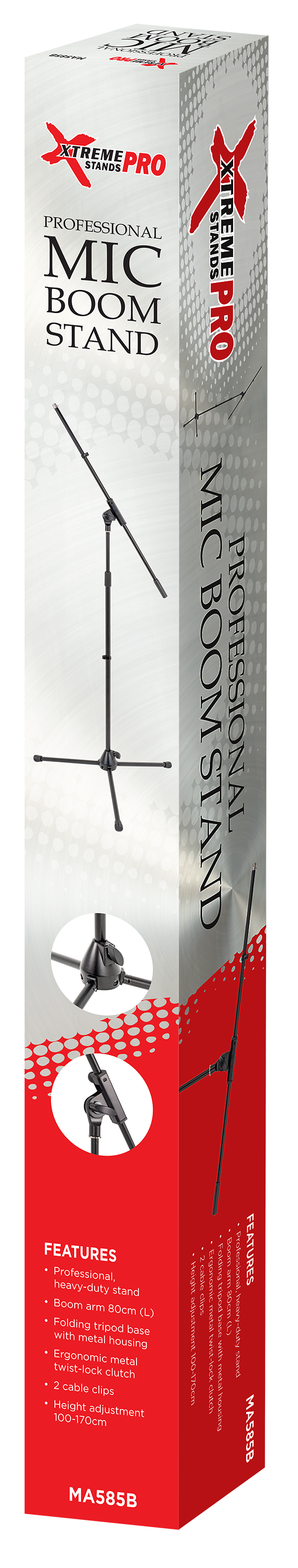 Xtreme Pro Boom Stand in Black