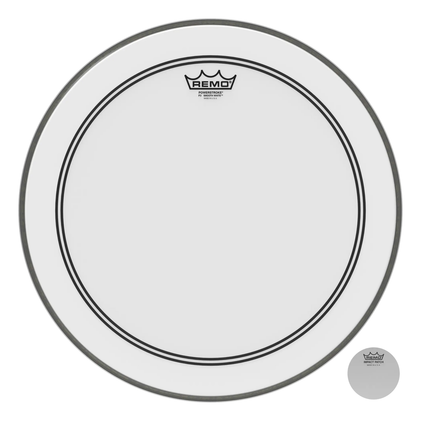Remo 18" Powerstroke P3 Smooth White Bass Drumhead