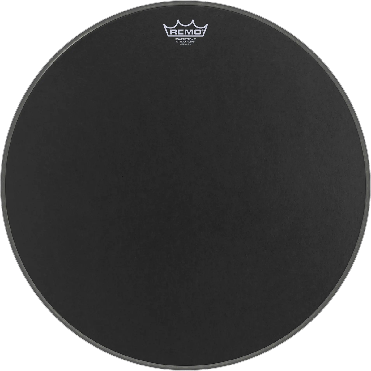Remo 22" Powerstroke P3 Black Suede Bass Drumhead