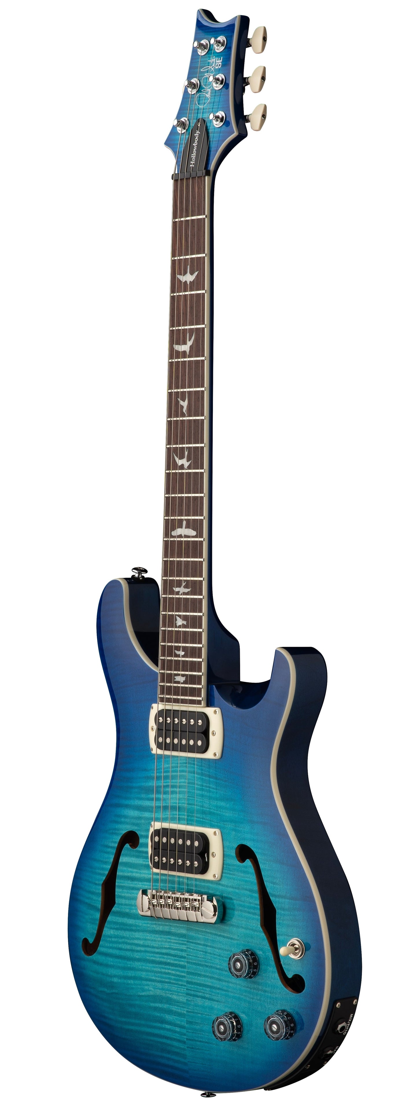 PRS SE Flatback Hollowbody I Piezo Electric Guitar in Lake Blue