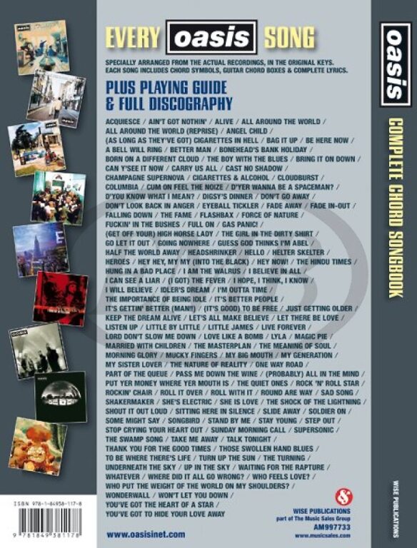 Oasis Complete Chord Songbook