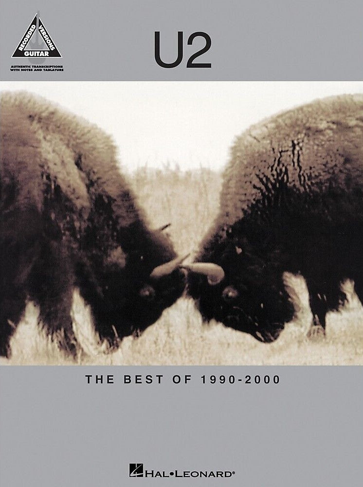 U2 The Best of 1990-2000 Guitar Recorded Versions Tab