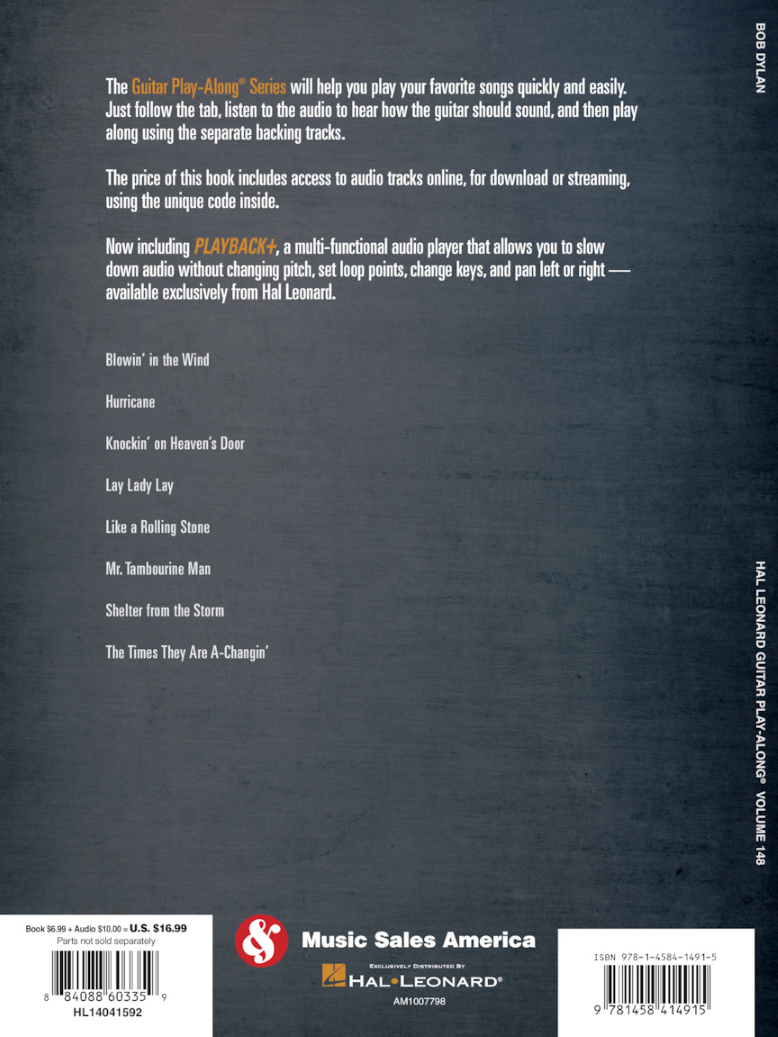 Bob Dylan Guitar Play Along Volume 148 Tab