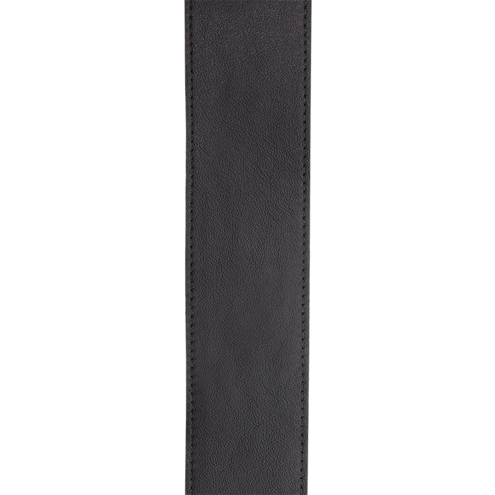 D'Addario 2.5" Comfort Leather Auto Lock Guitar Strap in Black