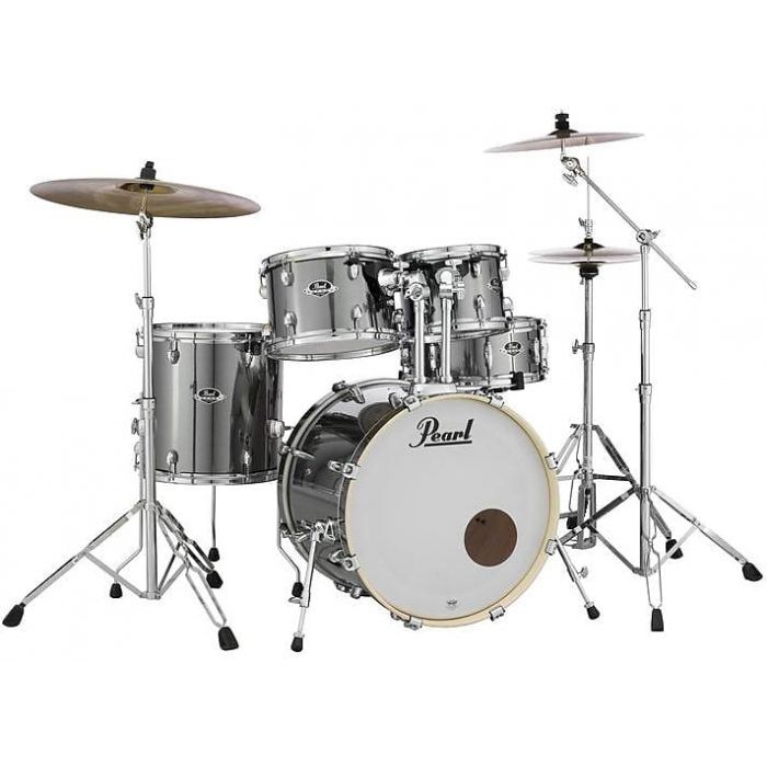 Pearl Export 20" Fusion 5 Piece Drum Kit in Smokey Chrome