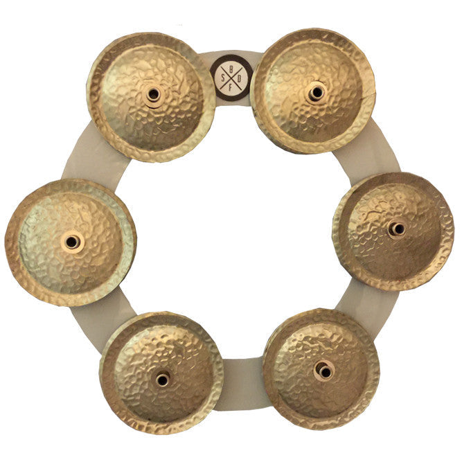 Big Fat Snare Drum Bling Ring White Copper