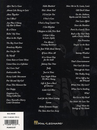 The Judy Garland Souvenir Songbook PVG