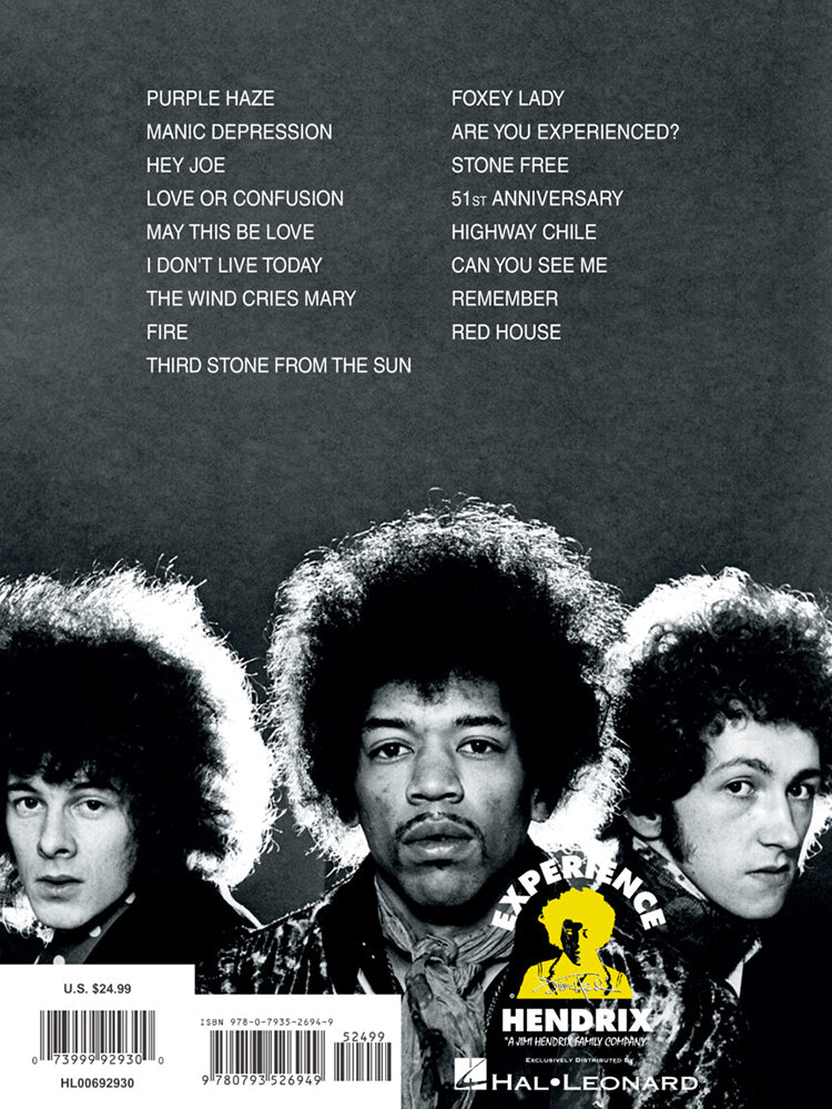 The Jimi Hendrix Are You Experienced Guitar Tab RV