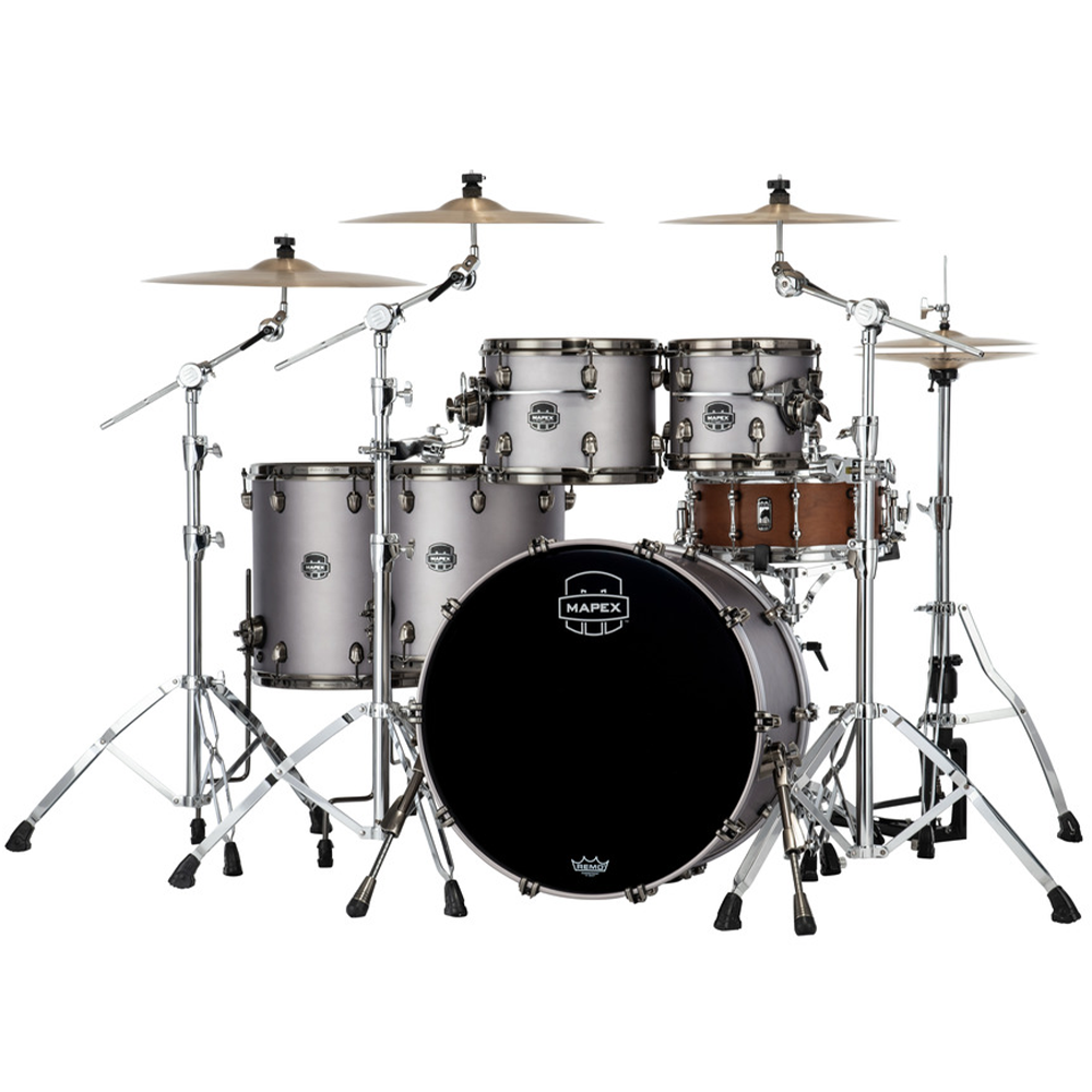 Mapex Saturn Evolution Workhorse 5-Piece Shell Pack in Gun Metal Grey