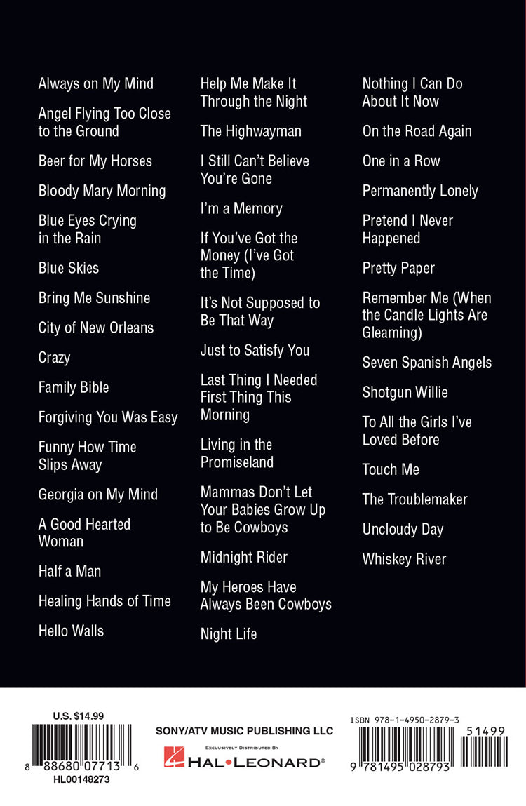 Willie Nelson Guitar Chord Songbook