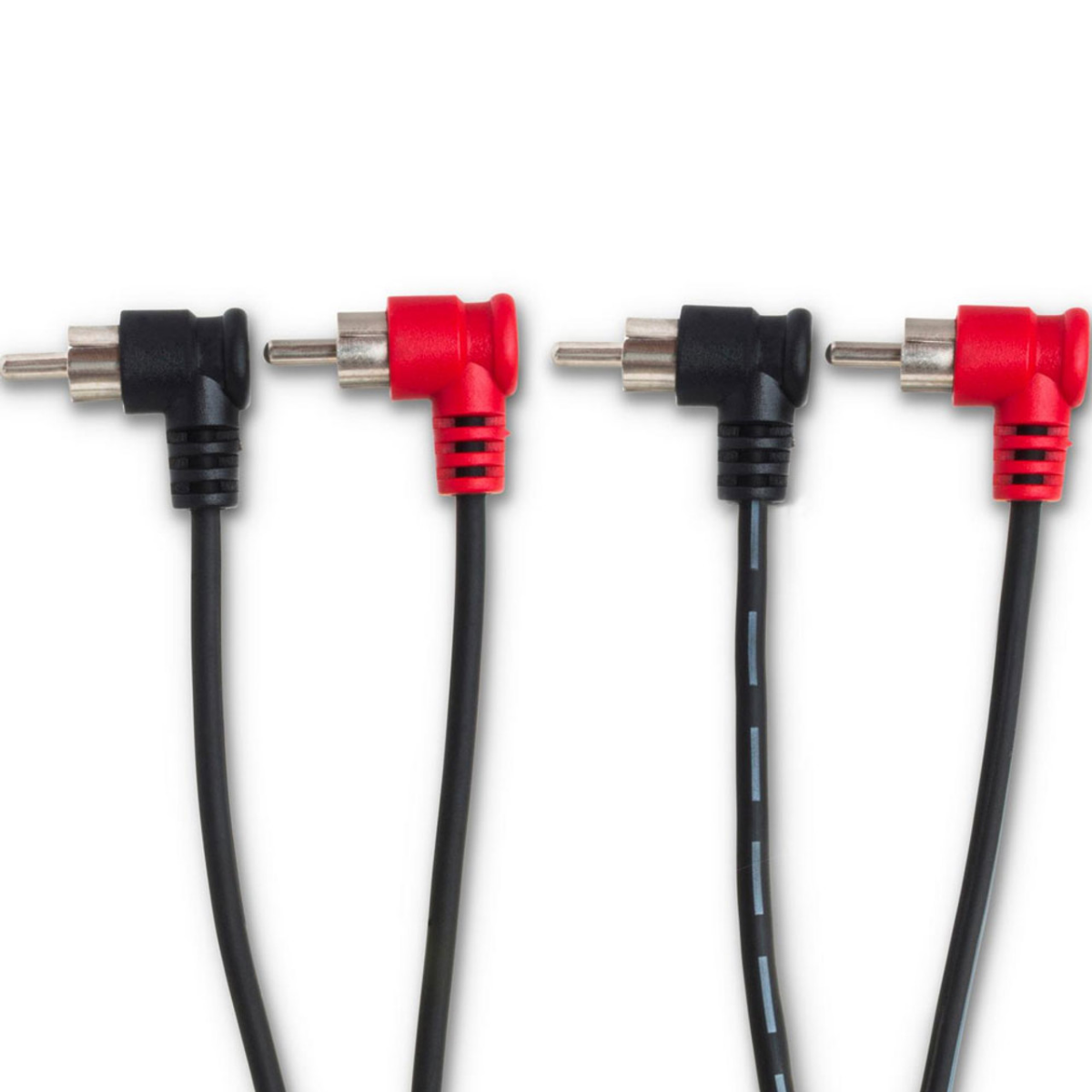 Hosa CRA201RR Stereo Interconnect, Dual Right Angle RCA to Same, 1m