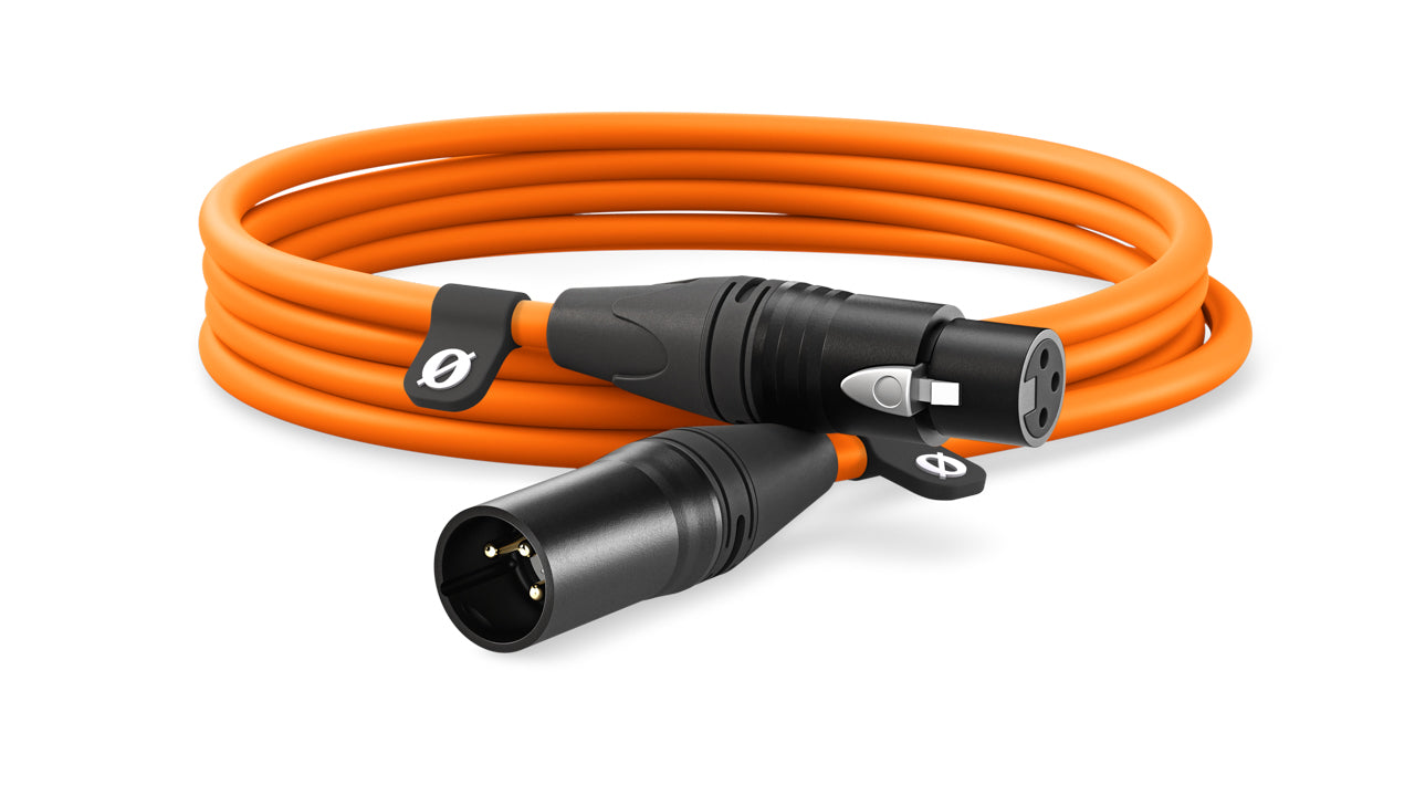 RODE XLR3 3m Premium XLR Cable in Orange