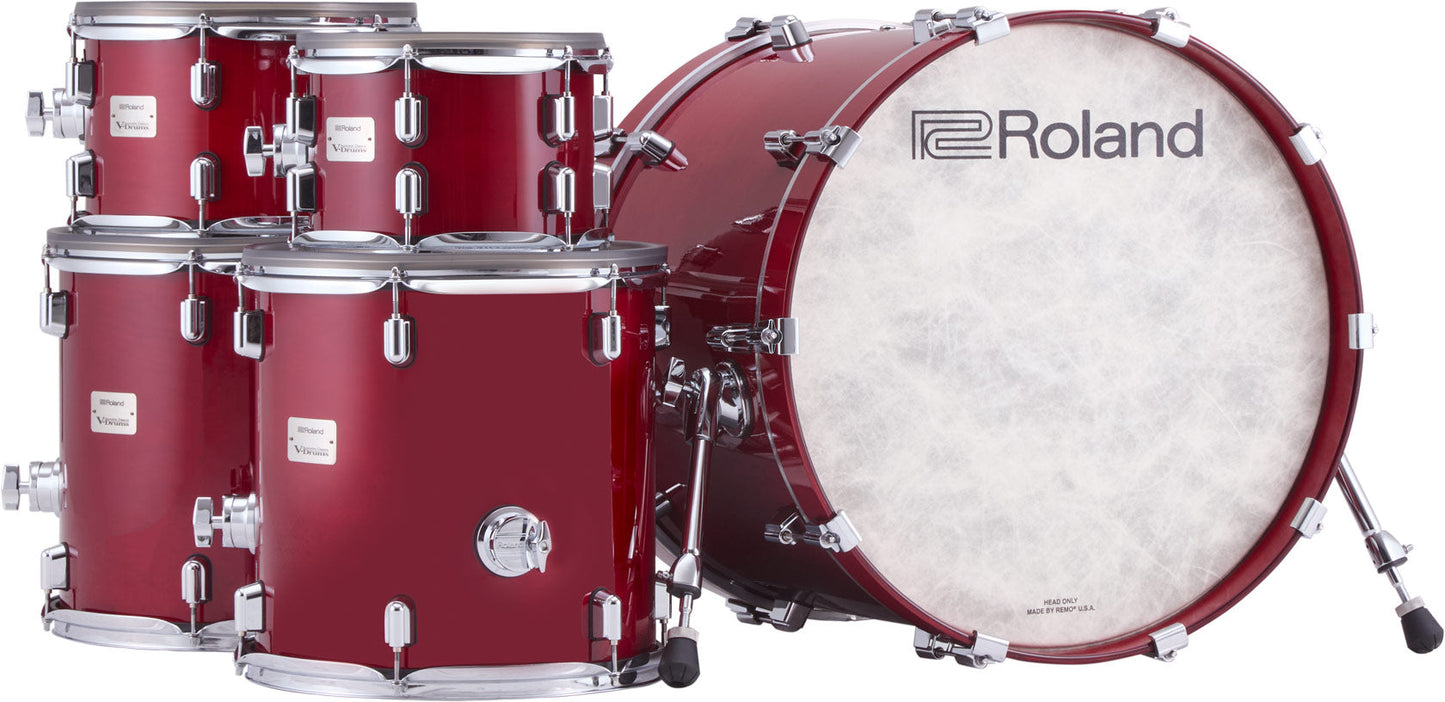 Roland VAD716 V-Drums Acoustic Design Kit in Gloss Cherry