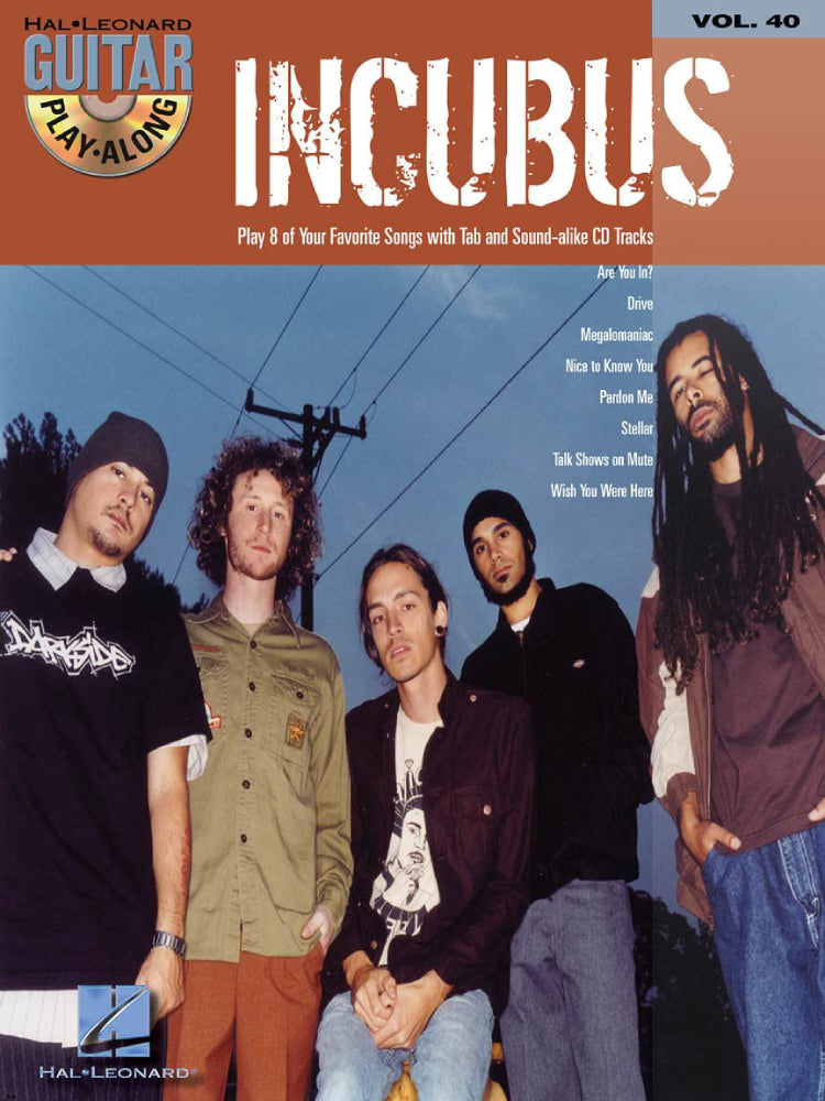Incubus Guitar Play Along Volume 40 Bk/Cd