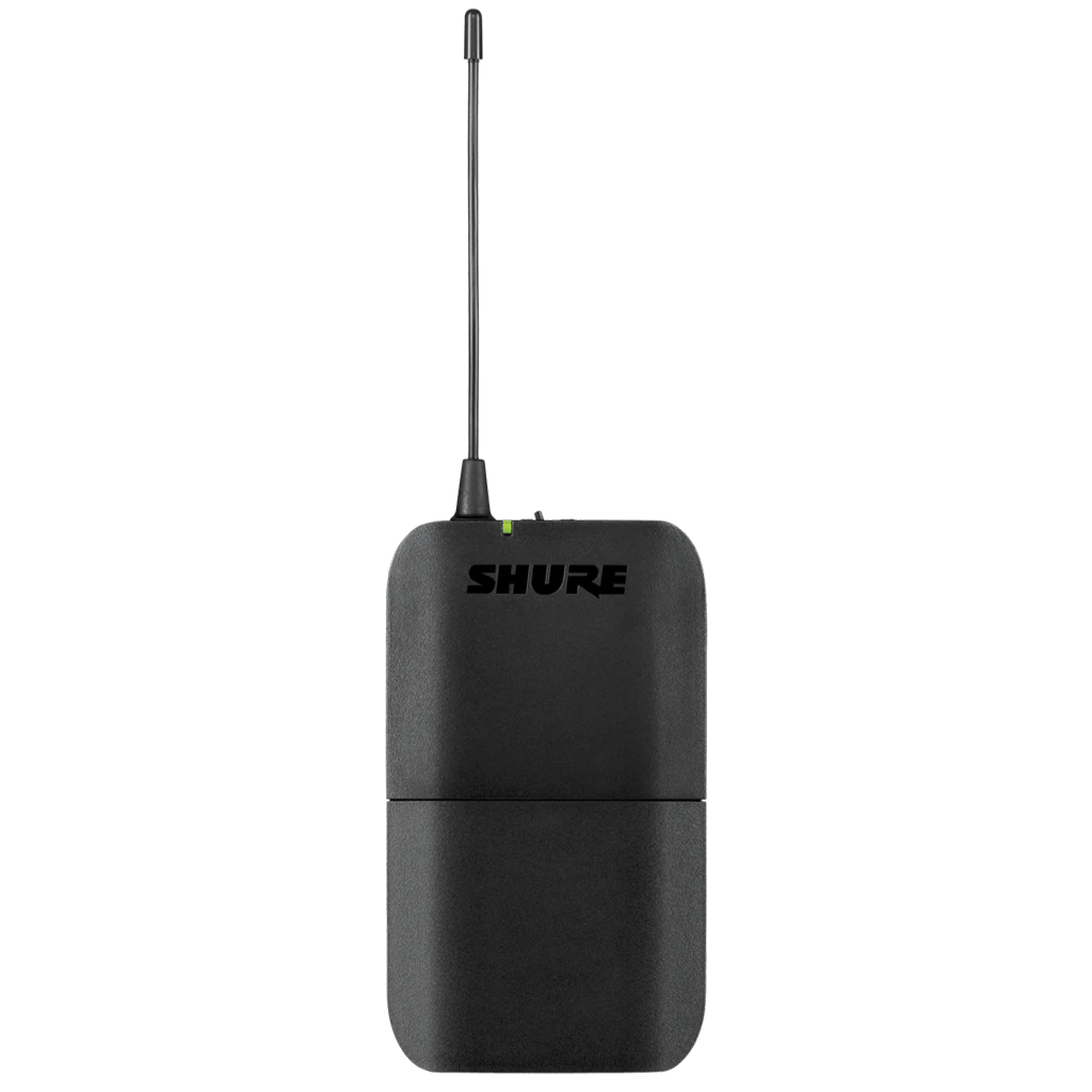 Shure Wireless Lapel Mic System BLX1 Tx; CVL-B/C Mic; BLX4 Rx Auto Setup 614-638MHz