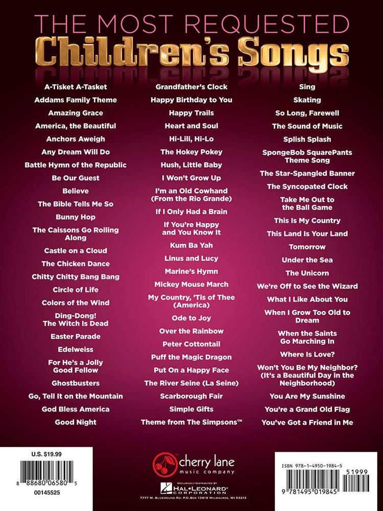 The Most Requested Children's Songs PVG