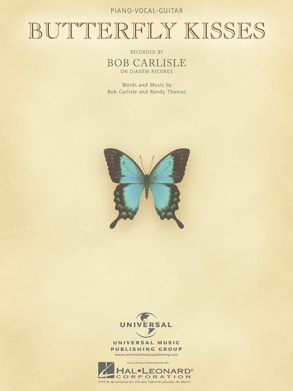 Bob Carlisle Butterfly Kisses PVG Single Sheet