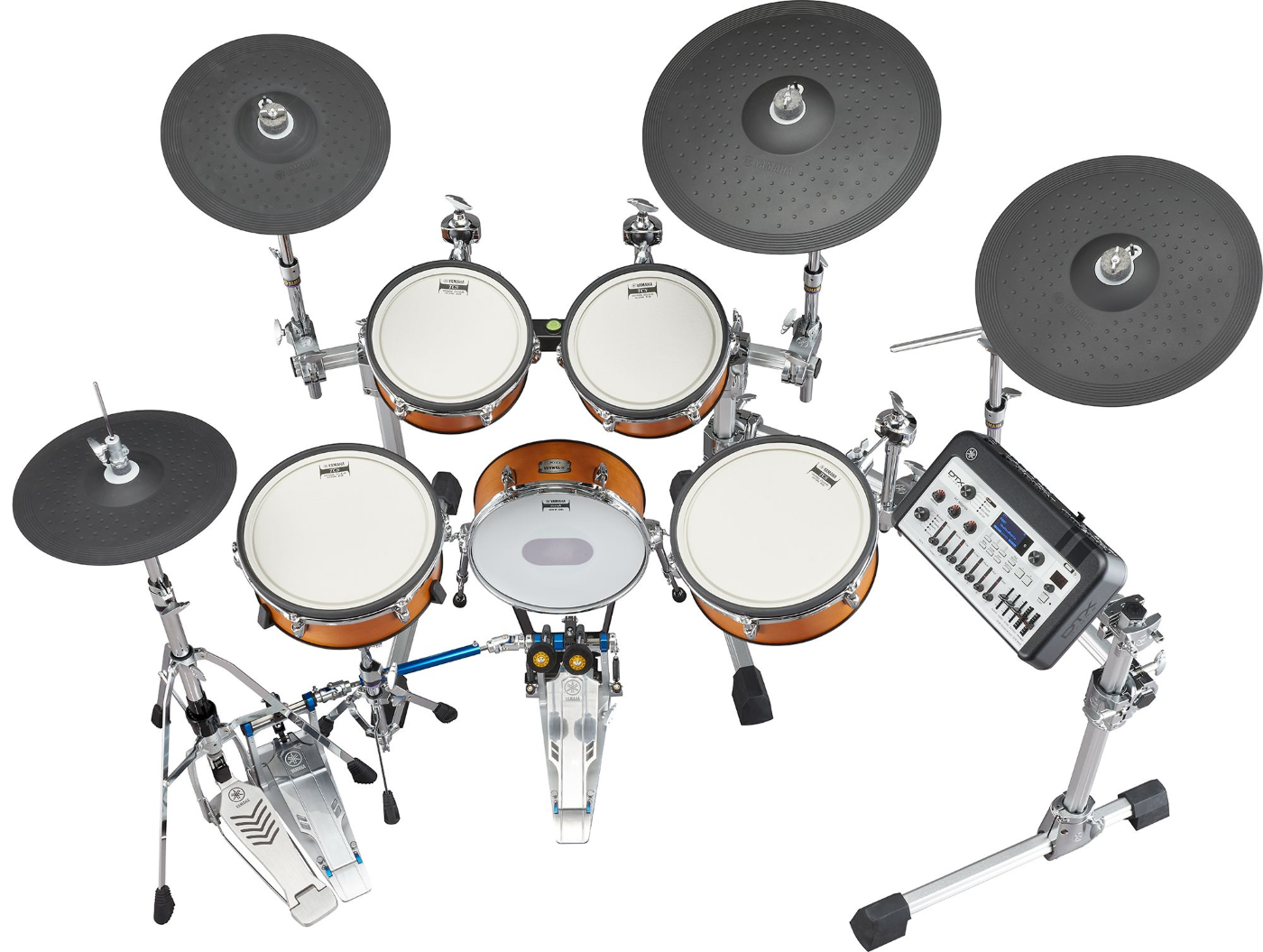 Yamaha DTX10KM Mesh Heads Electronic Drum Kit in Real Wood Finish