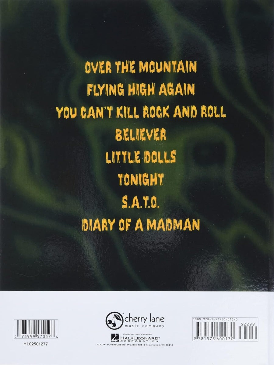 Ozzy Osbourne Diary Of A Madman Guitar Tab