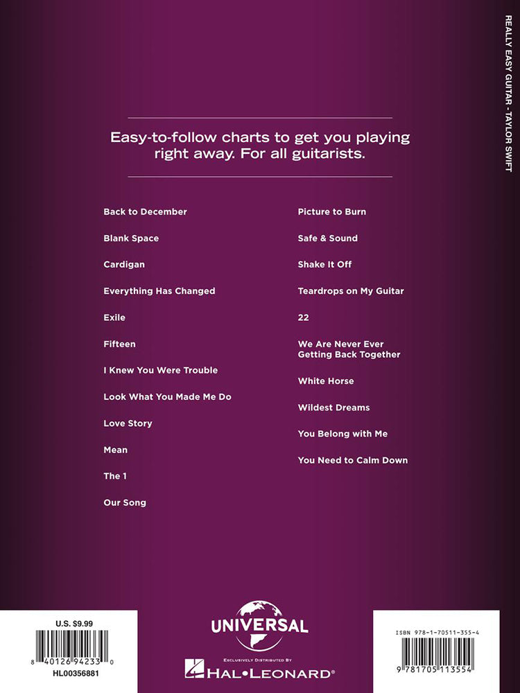 Taylor Swift Really Easy Guitar