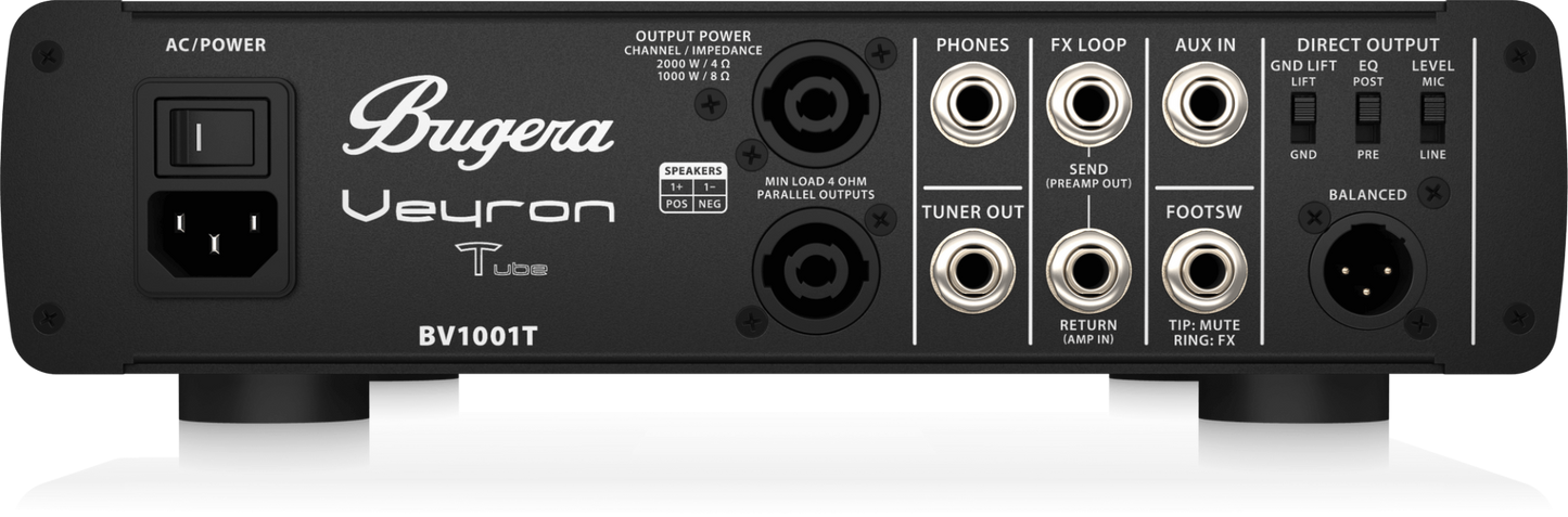 Bugera Veyron Tube BV1001T 2000W Bass Amp Head