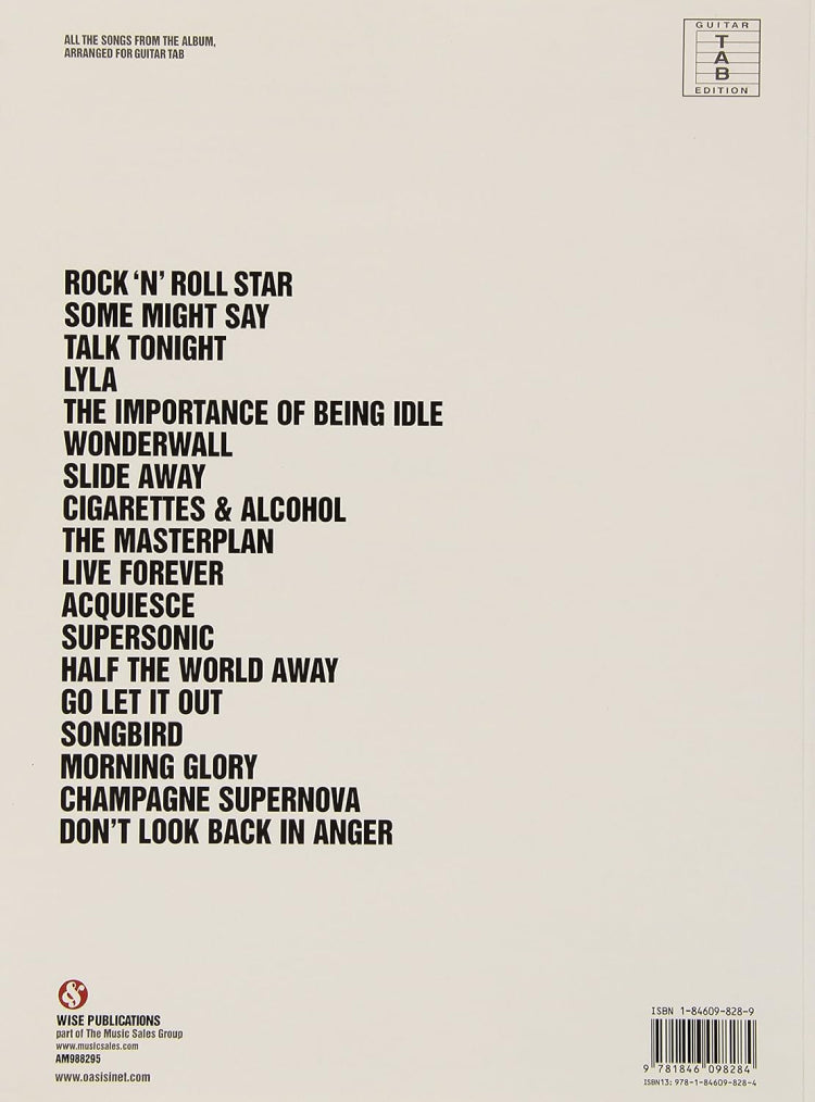Oasis Stop The Clocks Guitar Tab