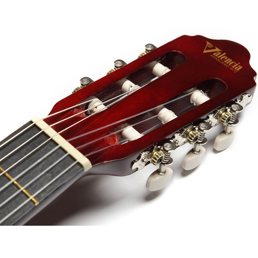 Valencia Series 100 Full Size Classical Guitar in Red Sunburst