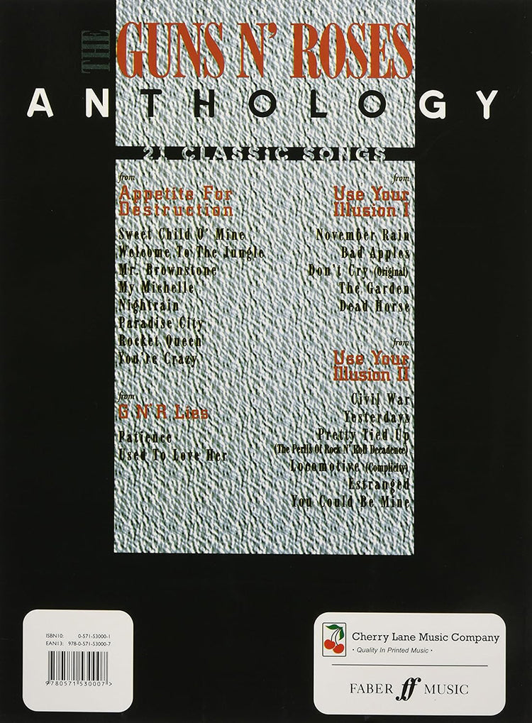 Guns N' Roses Anthology Guitar Tab