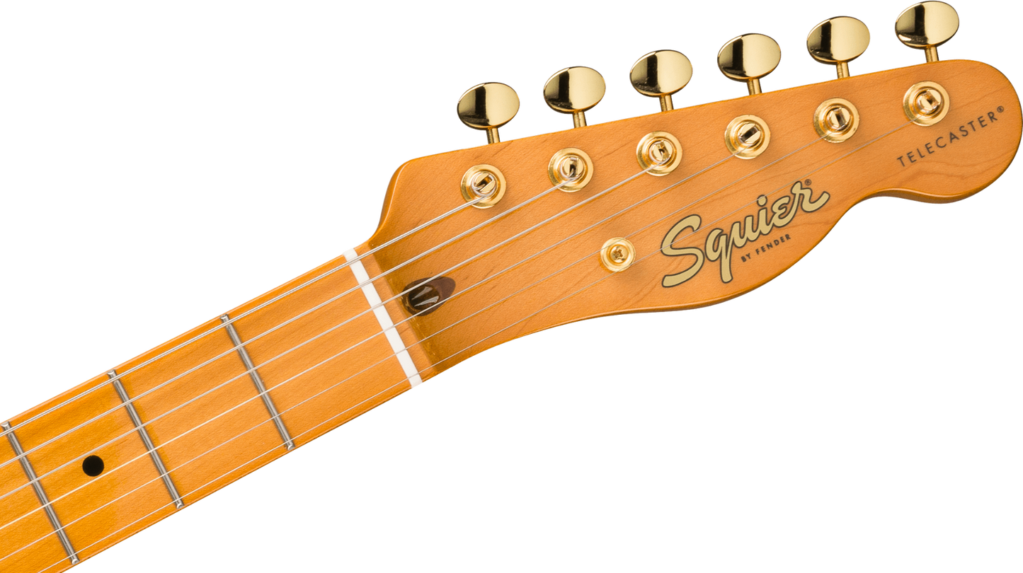 Squier FSR Classic Vibe '50s Telecaster, Maple Fingerboard, Parchment Pickguard in Gold Hardware, White Blonde
