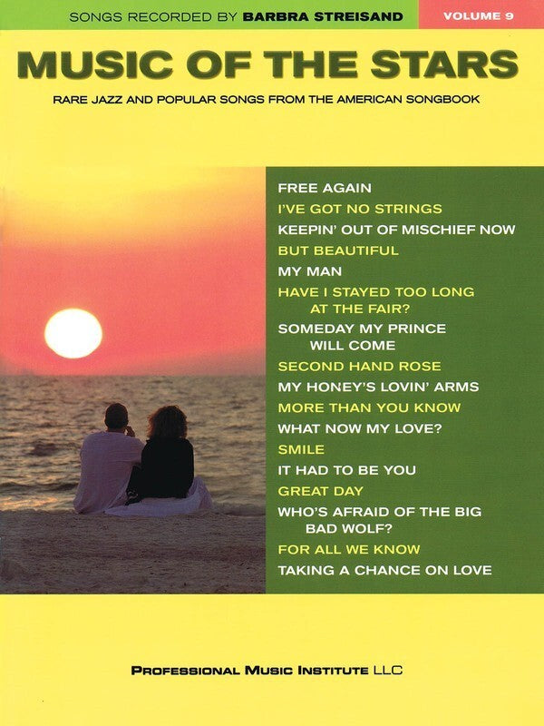 Music Of The Stars Volume 9 Barbra Streisand PVG
