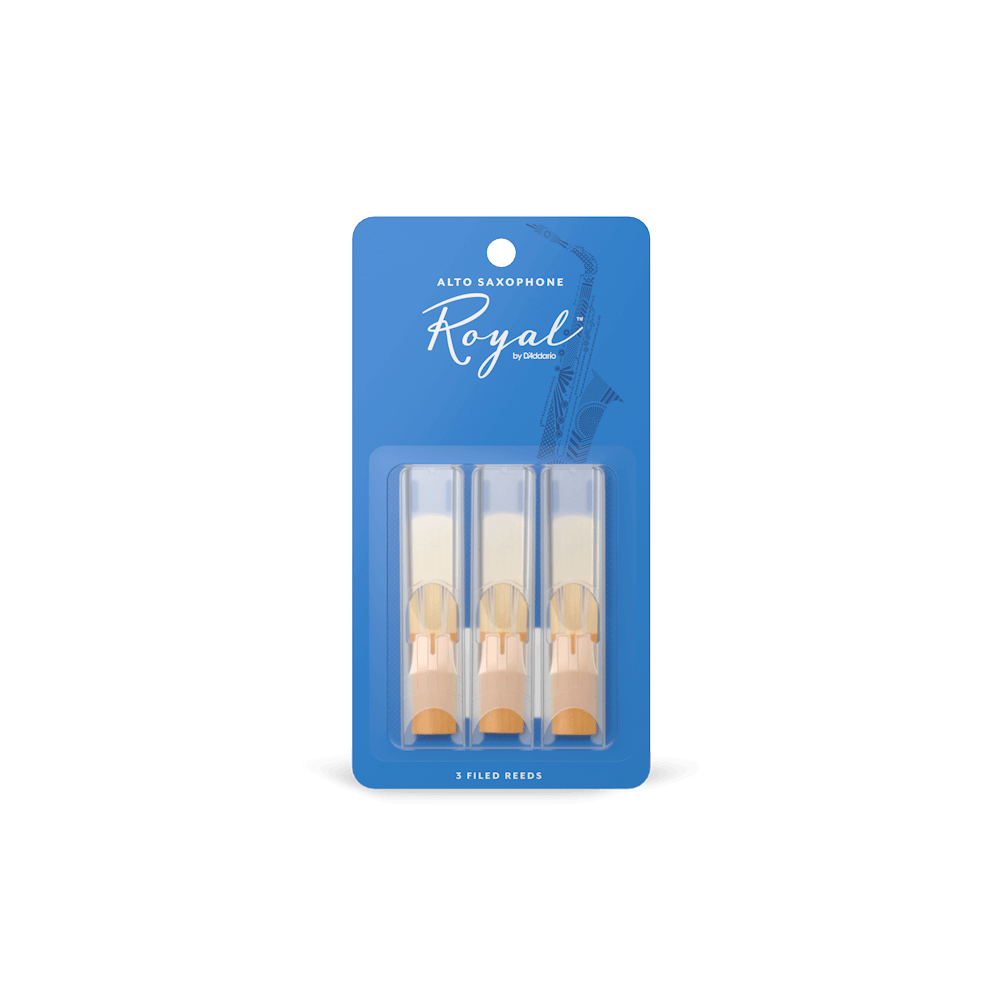 Royal By D'Addario Strength 2.5 3 Pack Alto Saxophone Reeds