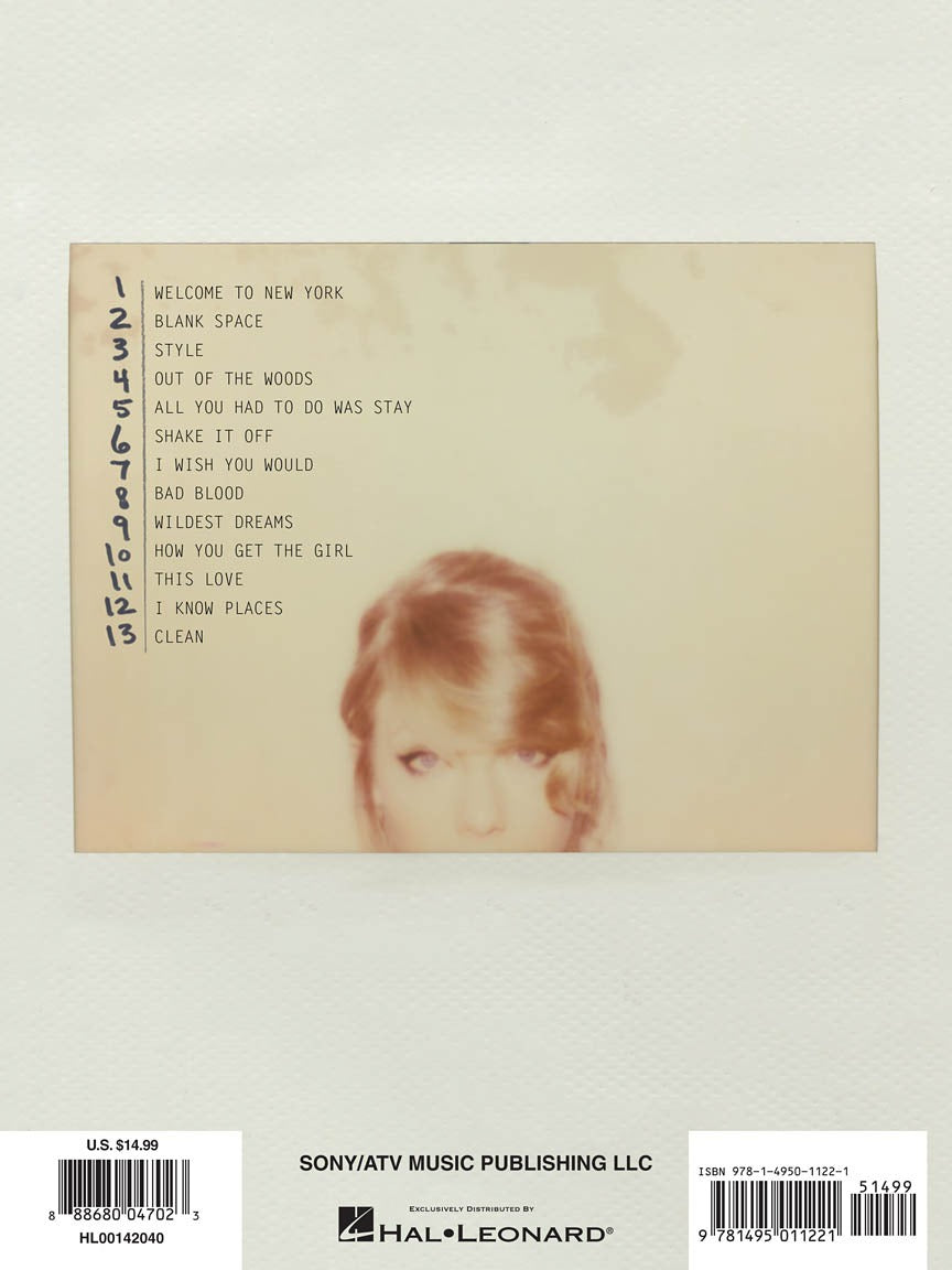 Taylor Swift 1989 Big Note Piano
