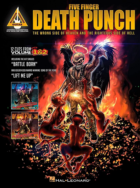 Five Finger Death Punch The Wrong Side of Heaven and the Righteous Side of Hell Guitar Recorded Versions Tab